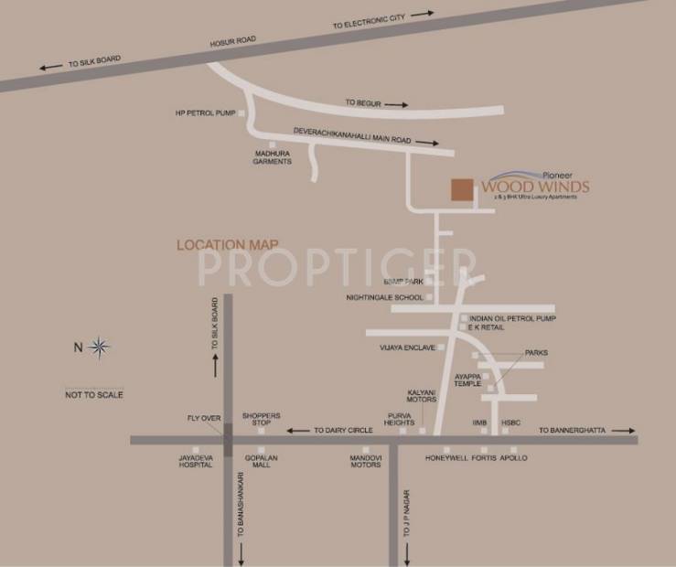  wood-winds Images for Location Plan of Pioneer Developers Wood Winds