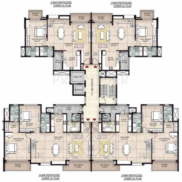  arista Tower 2B Cluster Plan