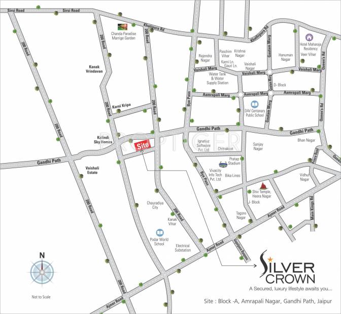  silver-crown Images for Location Plan of Vardhman Silver Crown