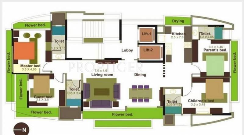 Images for Cluster Plan of Eiffel Developers Annapoorna