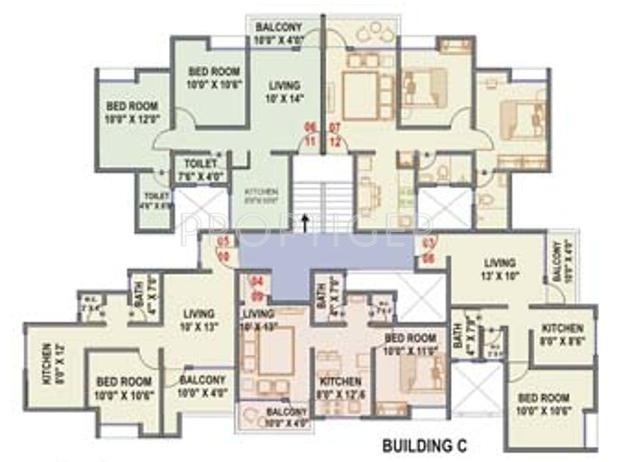  green-meadows Building B Cluster Plan
