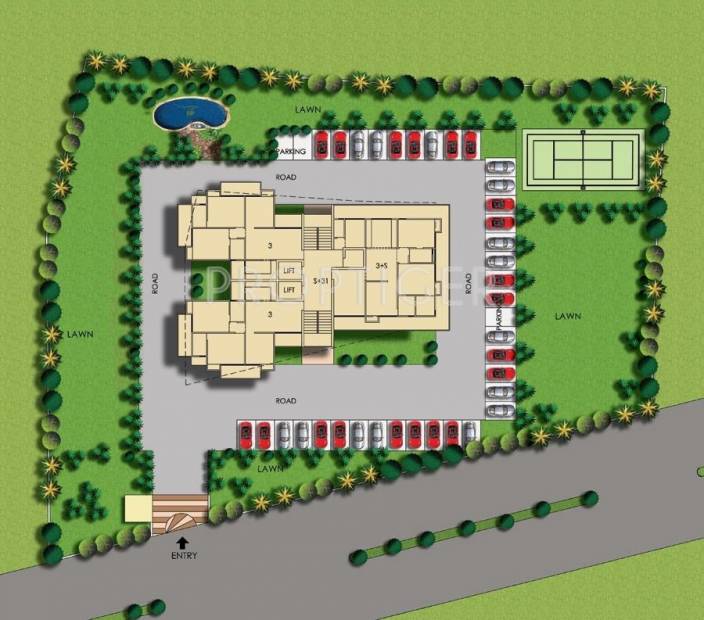 Images for Layout Plan of AMR Krishna Apartment