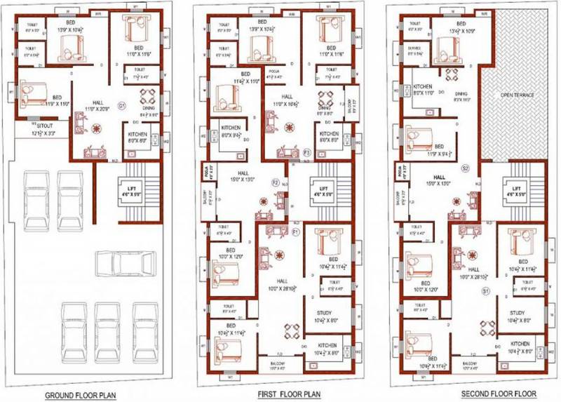 Images for Cluster Plan of Perfect Builders Taj