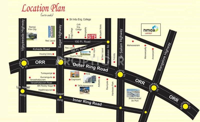  cyber-county Images for Location Plan of Bhashyam Cyber County