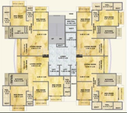 Images for Cluster Plan of Darshan Rishabh Tower