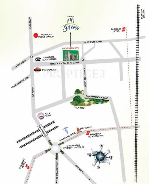  sky-view Images for Location Plan of Orbit Sky View