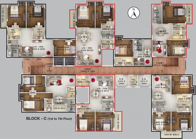  jeebon-residency Images for Cluster Plan of Daffodil Jeebon Residency