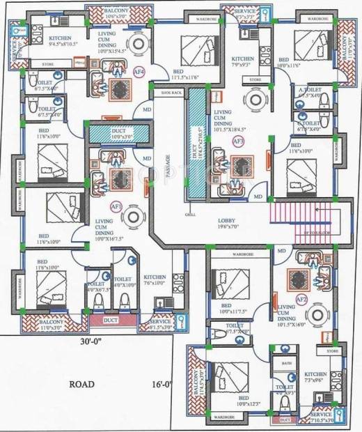  residency Block A Cluster Plan