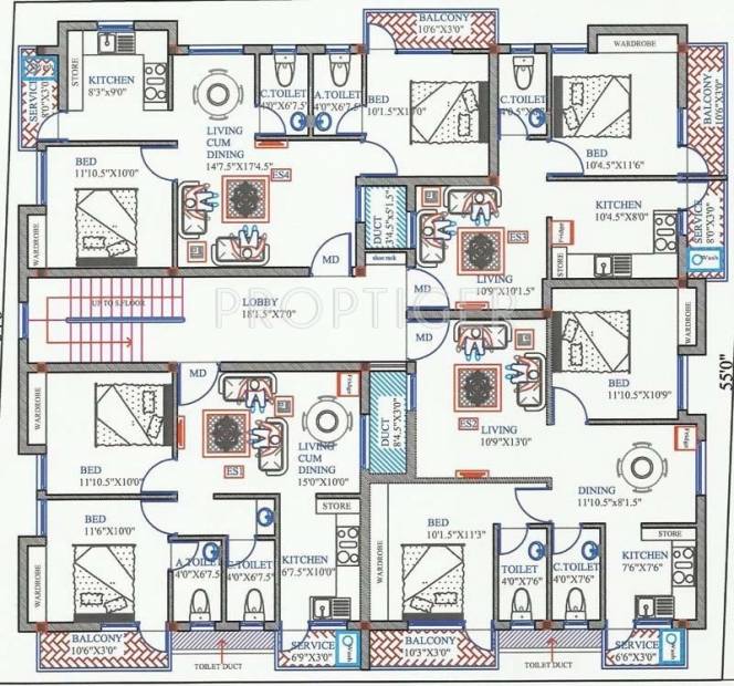  residency Block A Cluster Plan