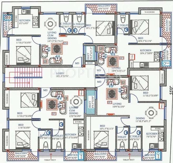  residency Block B Cluster Plan