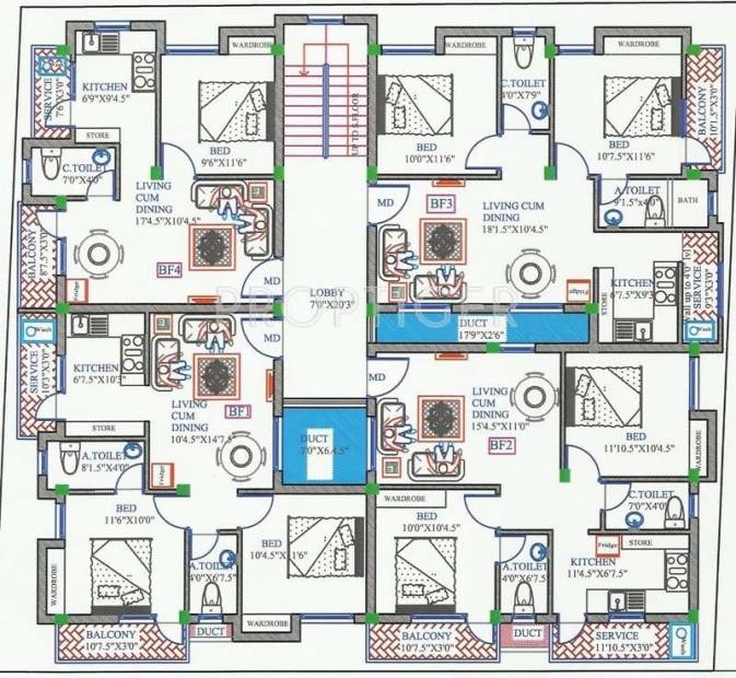  residency Block E Cluster Plan