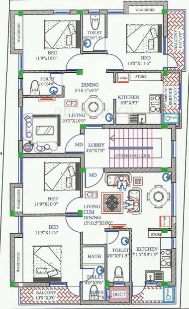  residency Block F Cluster Plan