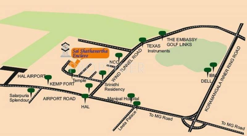  enclave Images for Location Plan of Shathavartha Enclave