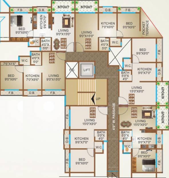 Images for Cluster Plan of Dharti Mira Dharti Heights