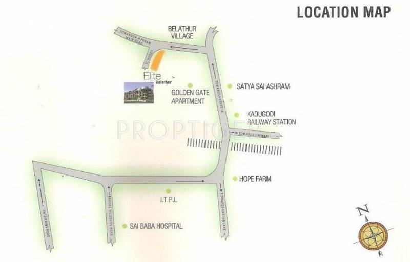 RRR Elite Belathur Location Plan