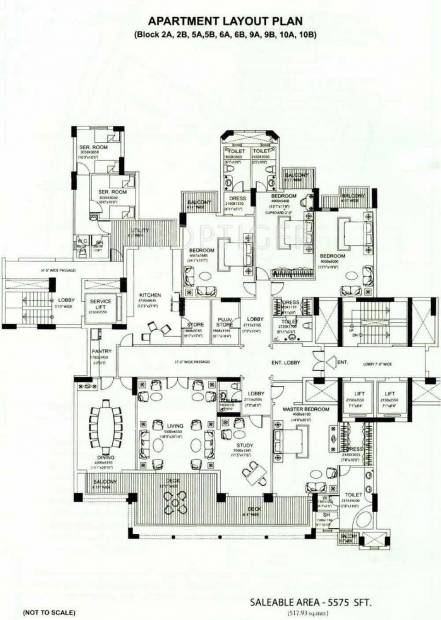 Images for Cluster Plan of DLF The Aralias