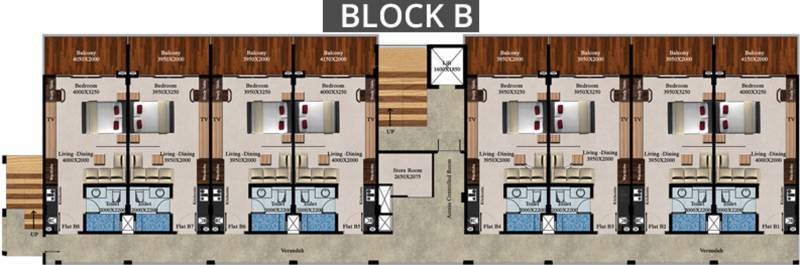 Images for Cluster Plan of Trine Trine Suites
