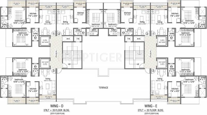  residency Images for Cluster Plan of Mayuresh Group Residency