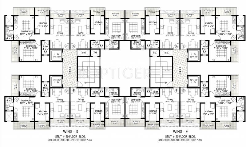  residency Images for Cluster Plan of Mayuresh Group Residency