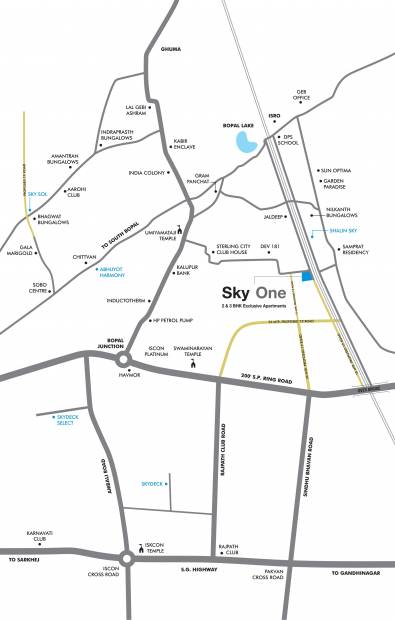  sky-one Images for Location Plan of Saanvi Sky One
