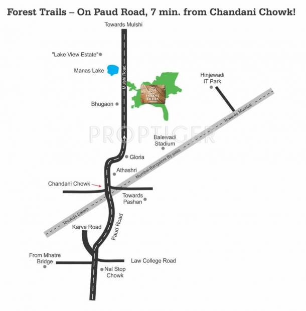  cascade Images for Location Plan of Paranjape Cascade