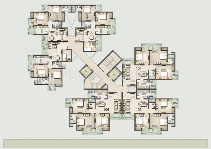  angel-golf-avenue-ii Block 6 Cluster Plan
