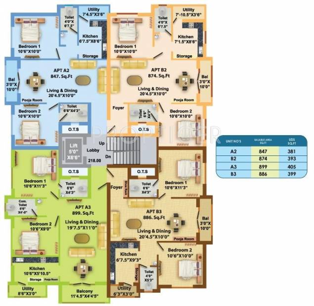 Images for Cluster Plan of Kalpana Constructions Chennai Royal Castle