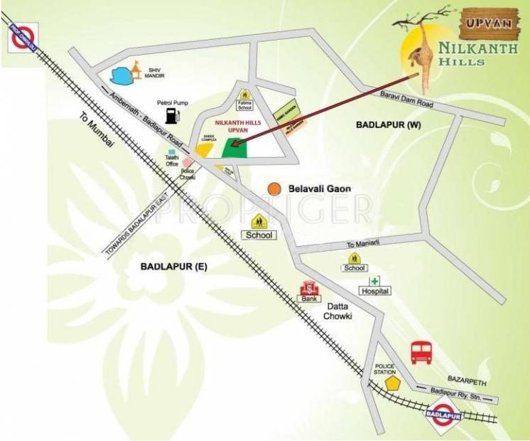 Images for Location Plan of Nilkanth Hills Upvan