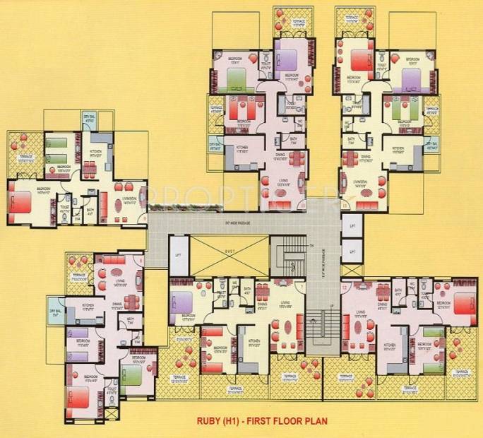  manik-moti Images for Cluster Plan of Dugad Group Manik Moti