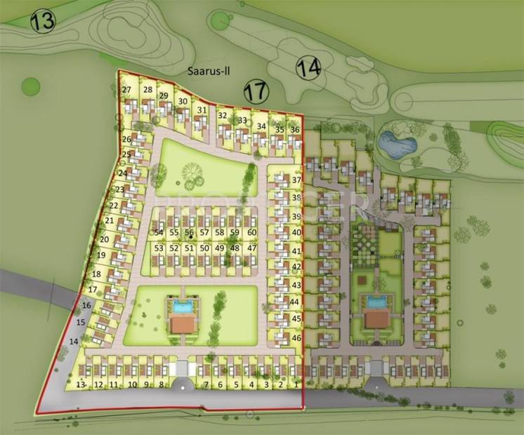 Images for Site Plan of Savvy Infrastructures Saarus Enclave