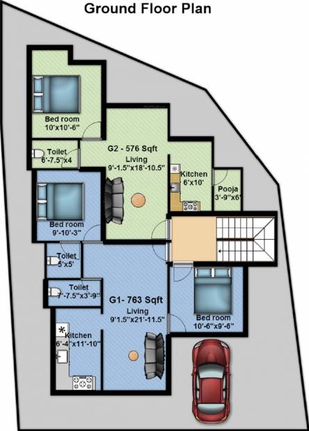 Images for Cluster Plan of Geejay Bhogar Flats