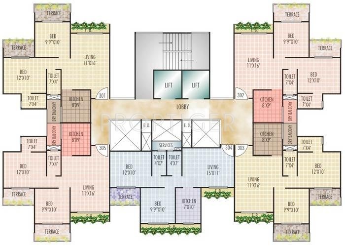 Images for Cluster Plan of Sunny Buildtech Orchid Heights