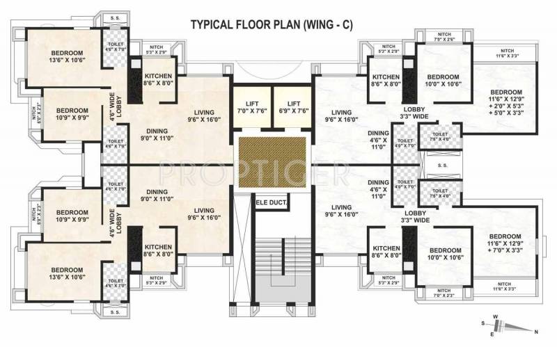 Images for Cluster Plan of Padmavati Developers Trikutta Tower