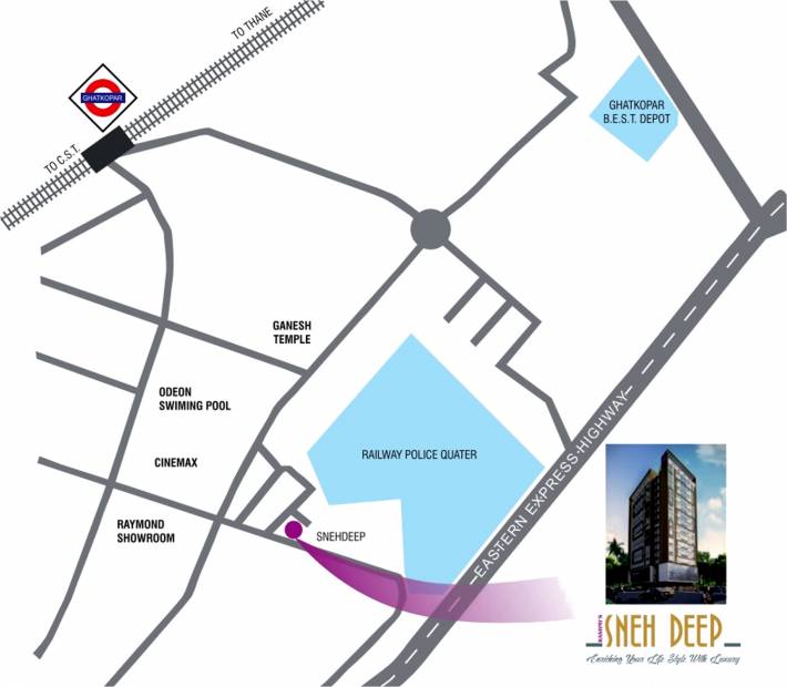 Images for Location Plan of Rashmi Pantnagar Snehdeep