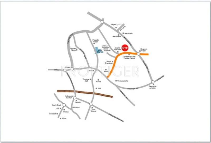 SBC Infra Projects Pristine Place Location Plan