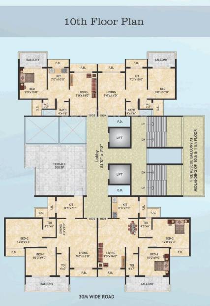 Images for Cluster Plan of Galaxy Krishna Tower