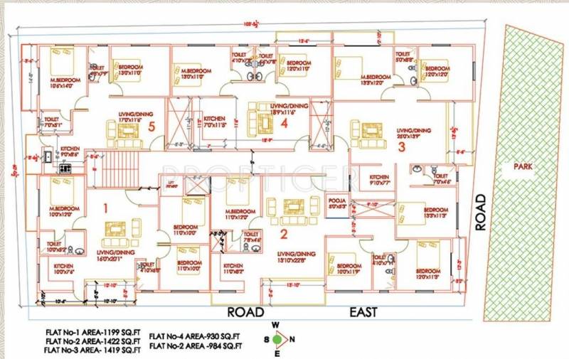  pride Images for Cluster Plan of Tirumala Pride