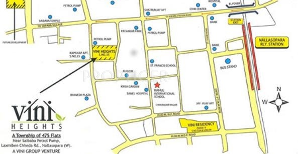 Vini Group Heights Phase 1 Location Plan