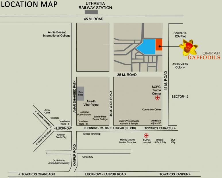  daffodils Images for Location Plan of Omkar Daffodils