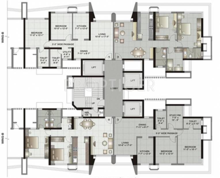  gardens-ii Tower 3 Cluster Plan