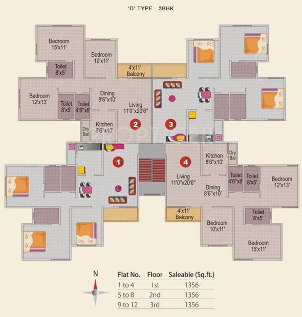  little-hearts A1 Cluster Plan
