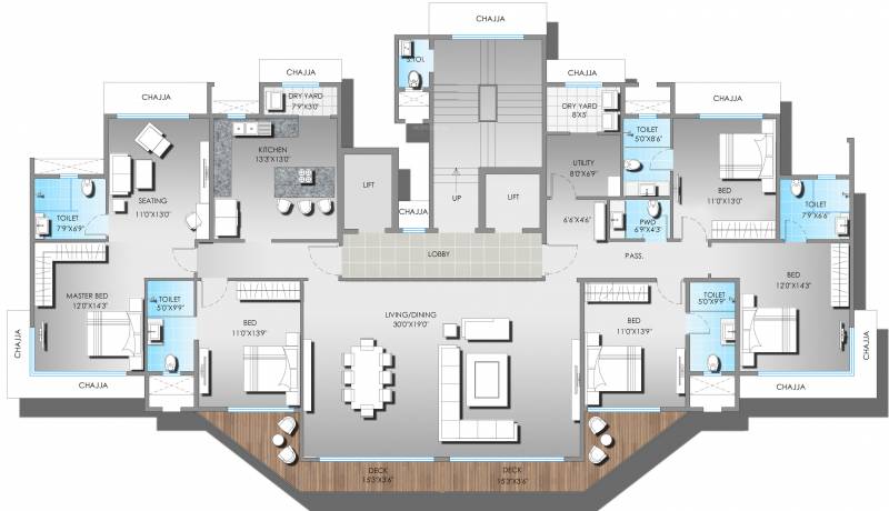 Images for Cluster Plan of S Raheja Sapphire