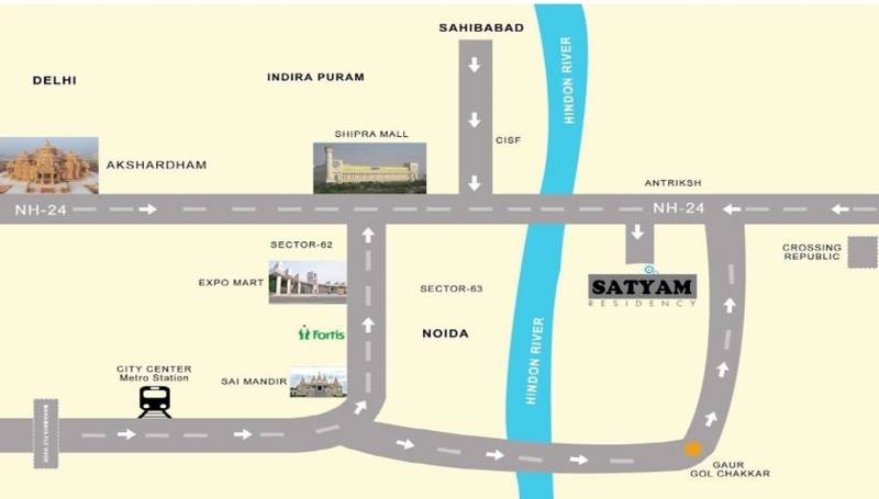 Images for Location Plan of Aasra Satyam Apartments