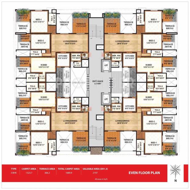  terraza Images for Cluster Plan of Sanskruti Terraza