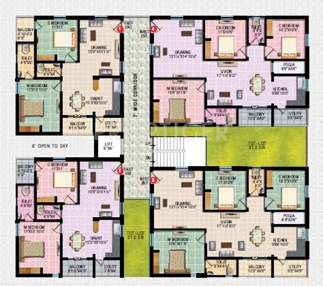 Images for Cluster Plan of RV Fortune Nest