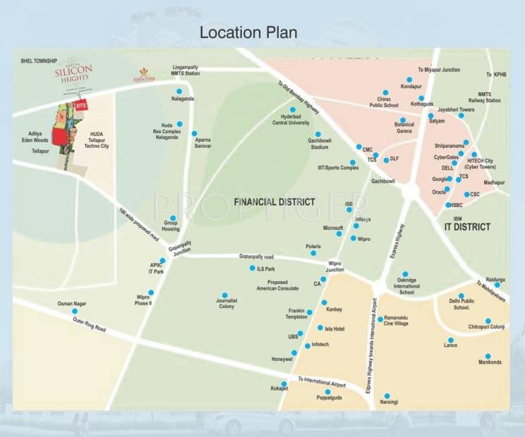  silicon-heights Images for Location Plan of Aditya Silicon Heights