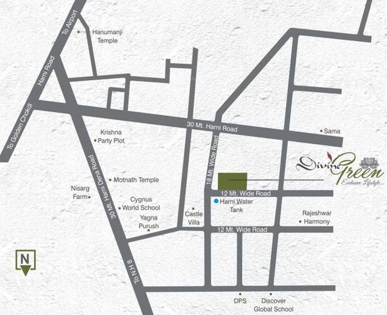  green Images for Location Plan of Divine Green