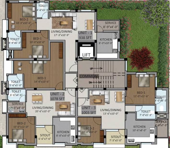 Images for Cluster Plan of Poojaa Foundation Poojaa Shiivam