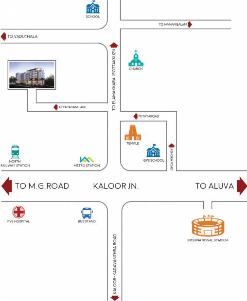 Images for Location Plan of Vithayathil The Metropole