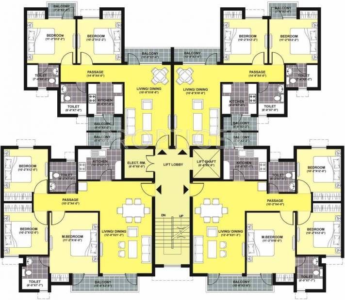 Images for Cluster Plan of Unitech Unihomes 2